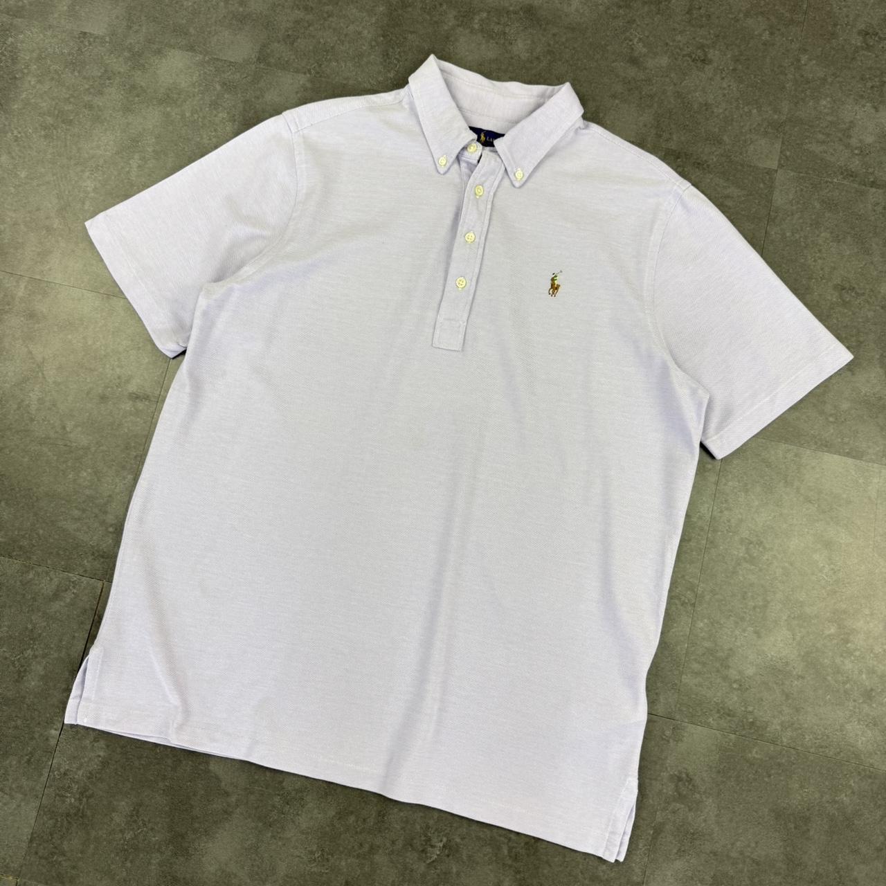 Polo Ralph Lauren 2000’s USA embroidered lilac polo shirt