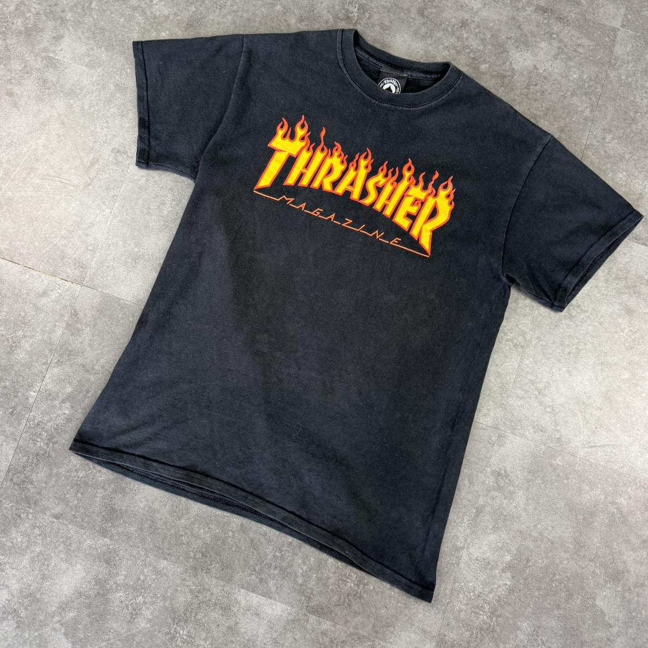 Thrasher 2000s graphic print logo spellout T shirt