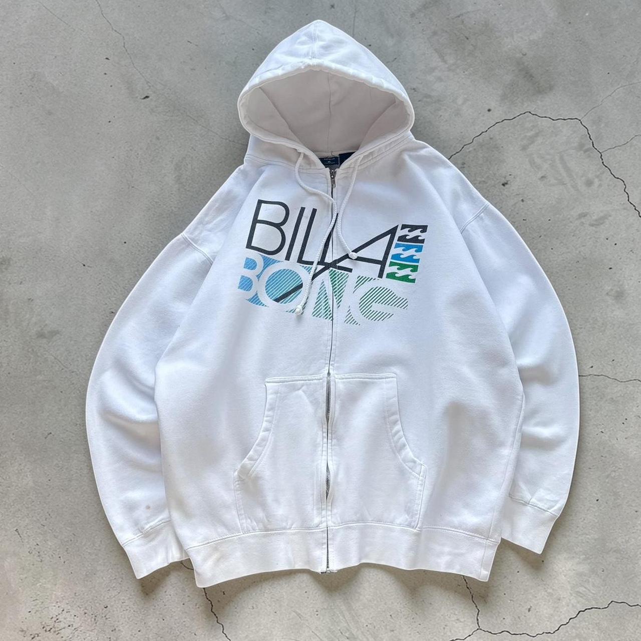 Billabong Vintage Y2K Surfwear 2000s white hoodie