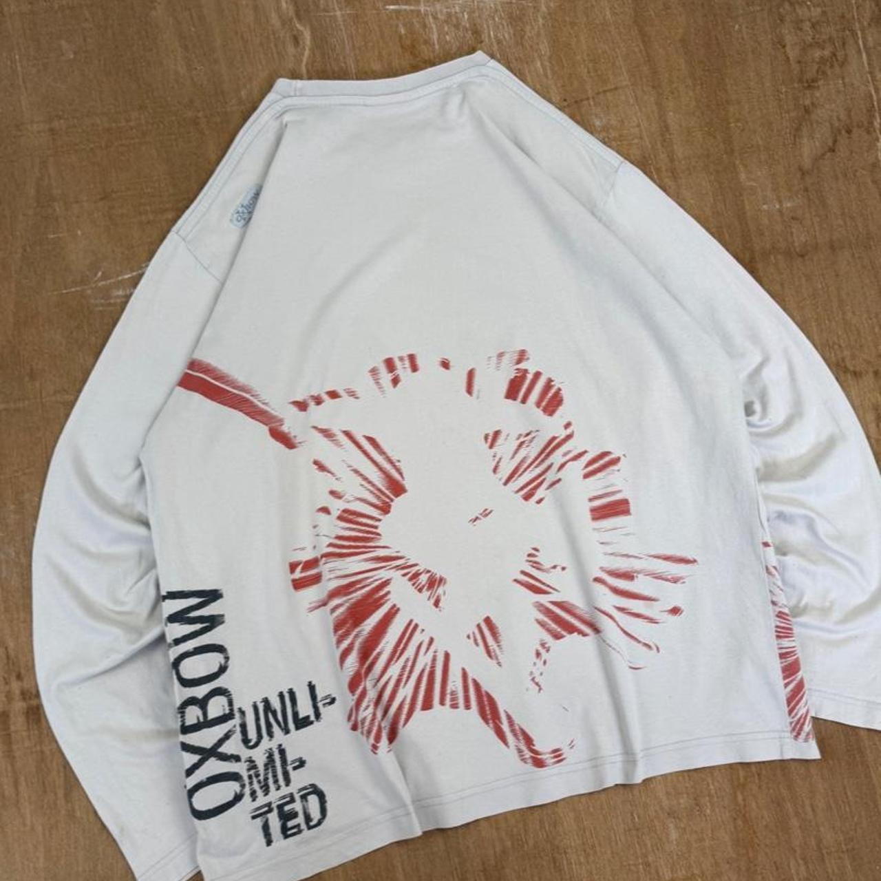 Oxbow Vintage Y2K skiing print long sleeve T-Shirt