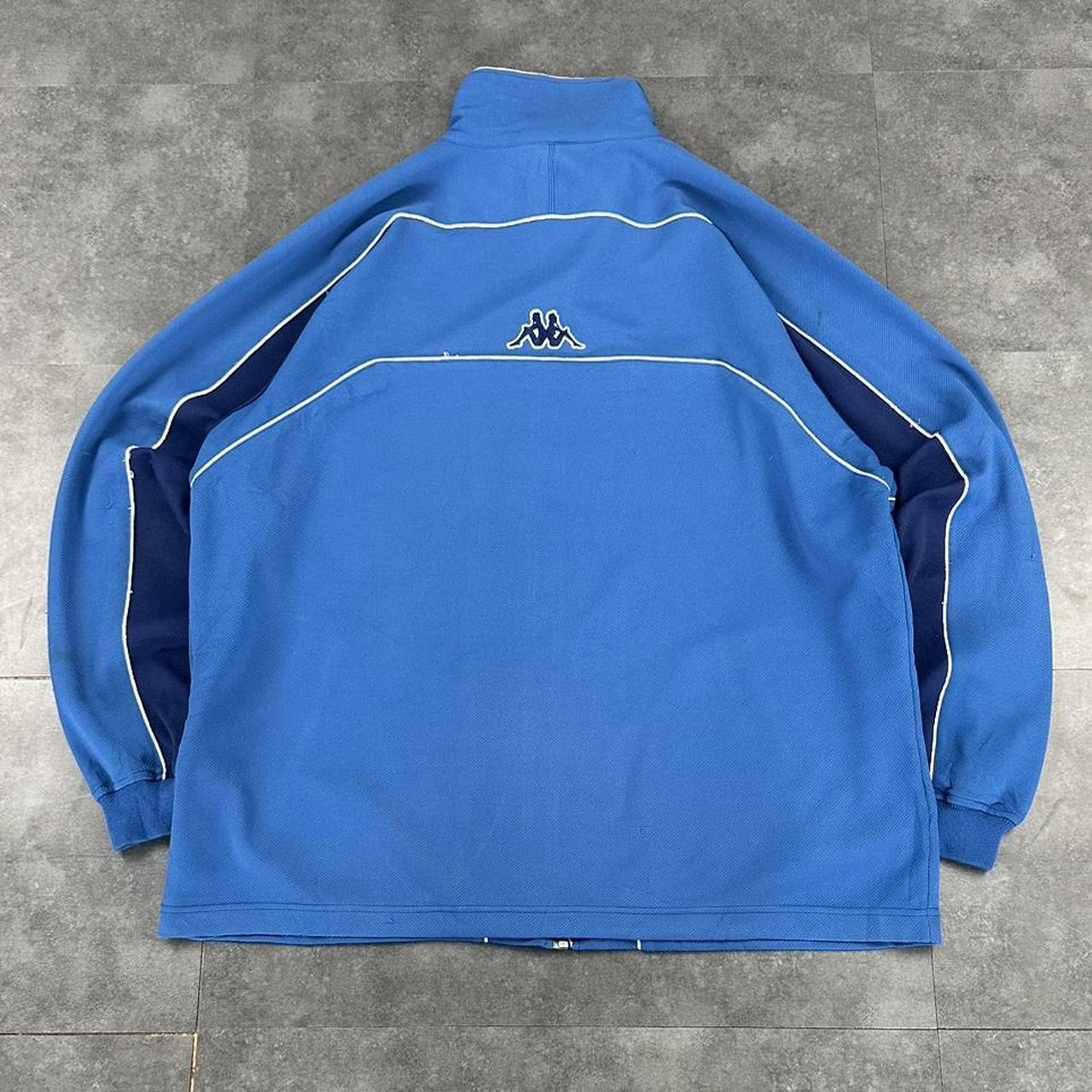 Kappa Vintage 90s streetwear hiphop big embroidered zip track sweatshirt