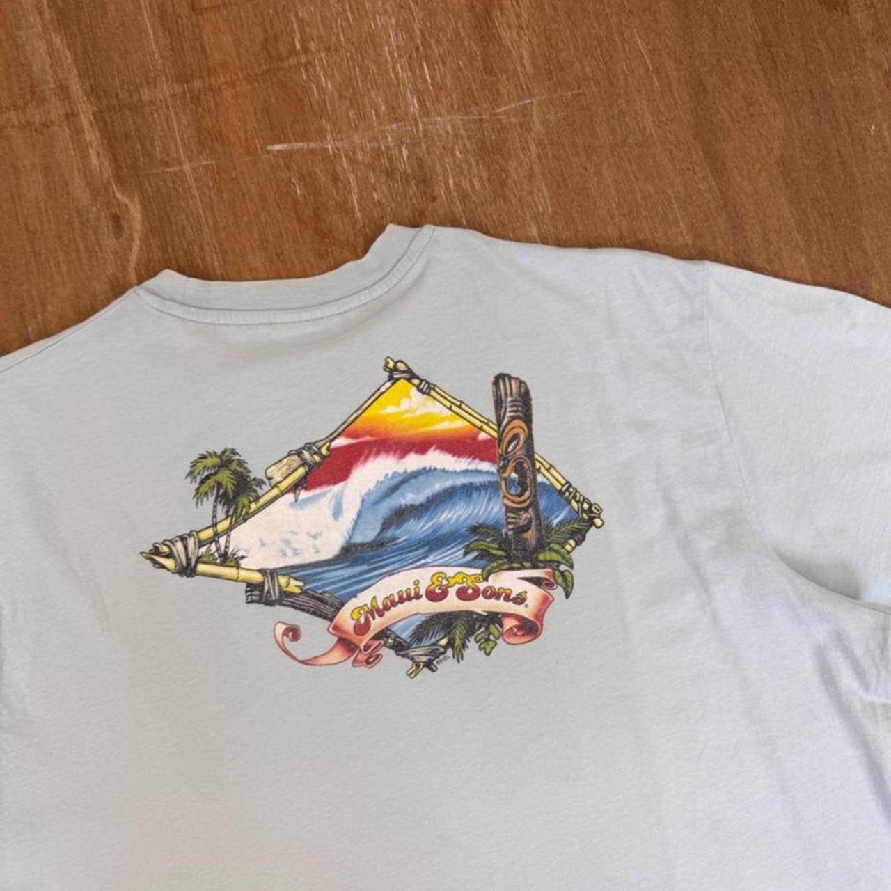 Maui & Sons Surfwear light blue Y2K T-Shirt