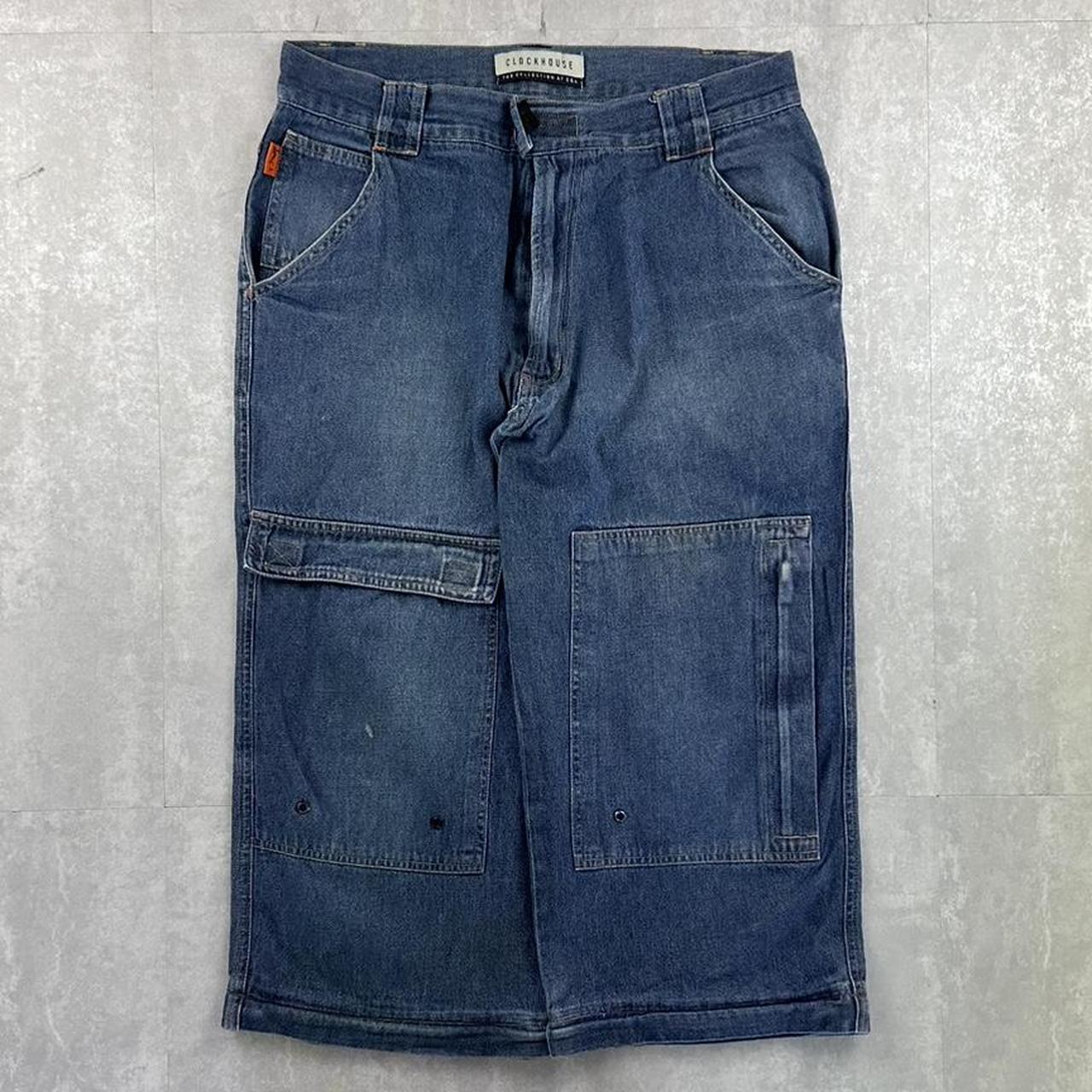 Japanese style 2000s spellout carpenter fit skate jorts