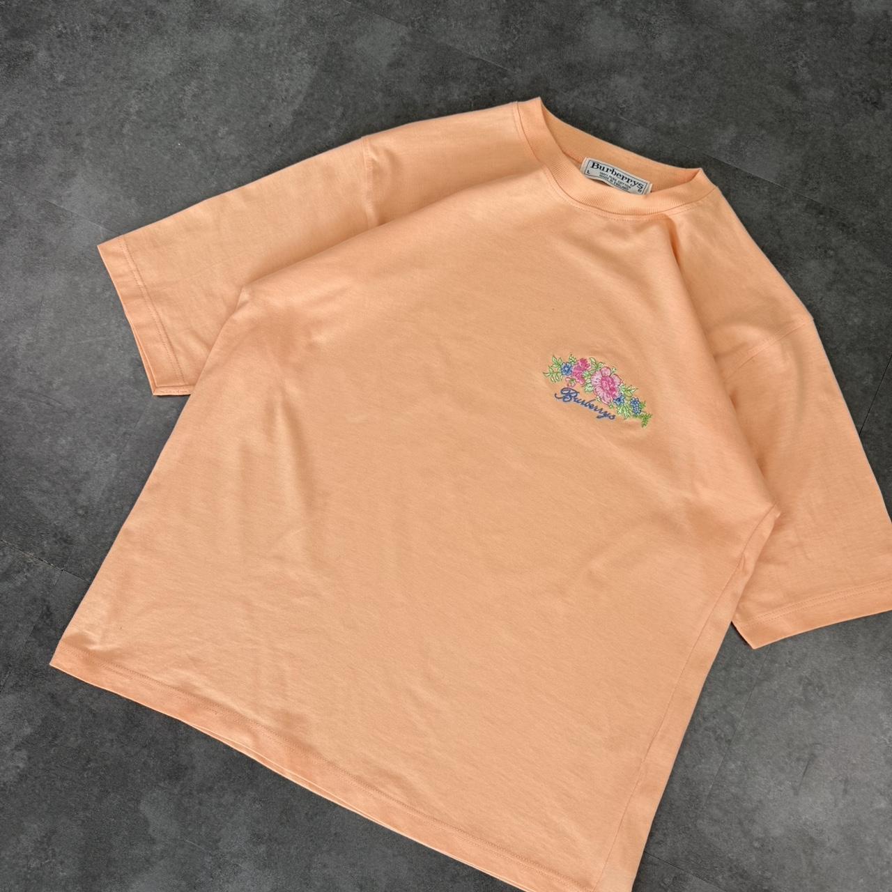 Burberrys 90’s floral embroidered T shirt