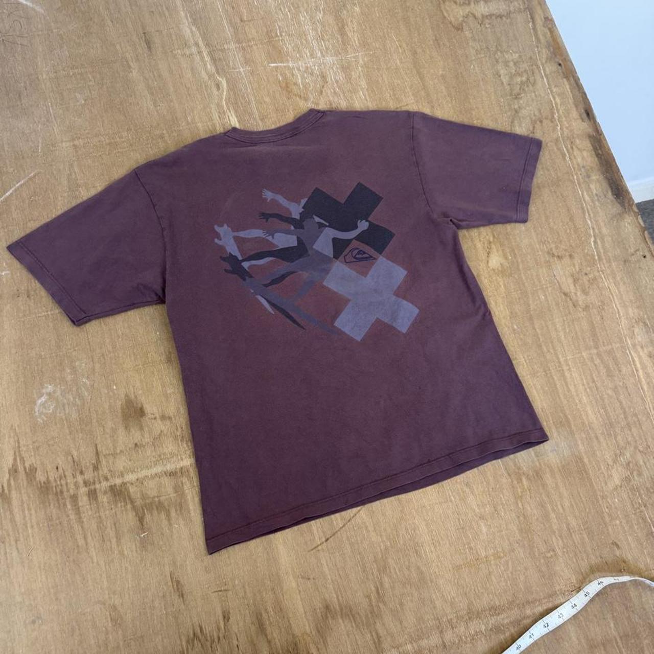 Quiksilver Surfwear burgundy Y2K T-Shirt