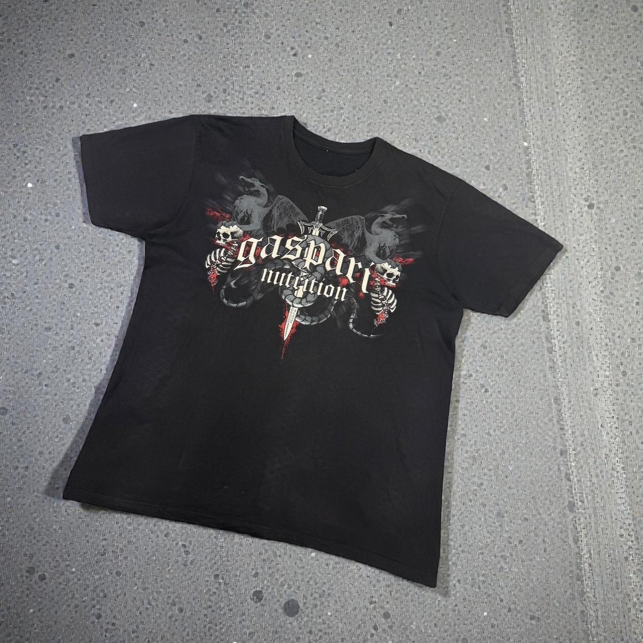 Skeleton skull Vintage Y2K hip hop grunge T Shirt