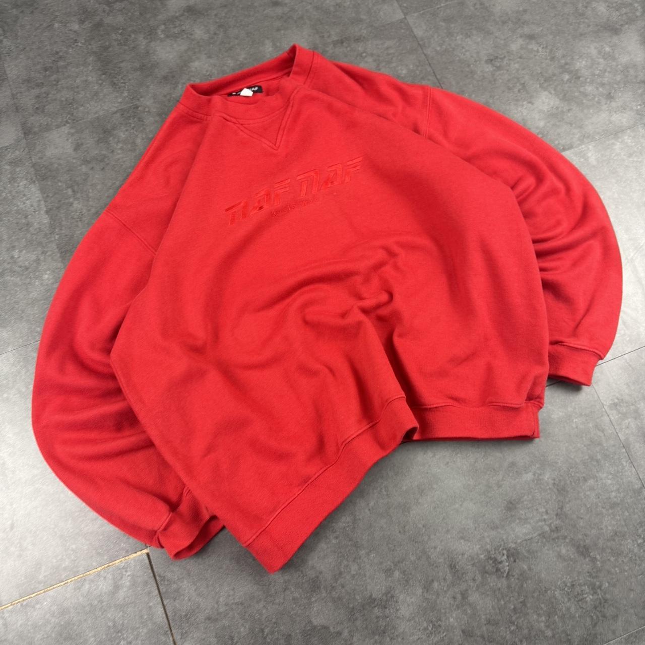 Naf Naf 90s vintage embroidered logo sweatshirt