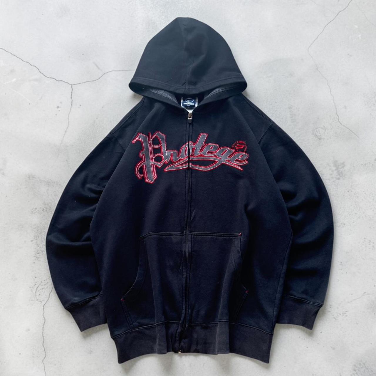 Protege Vintage Y2K Hiphop 2000s back zip up hoodie