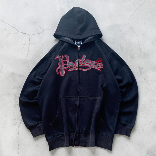 Protege Vintage Y2K Hiphop 2000s back zip up hoodie