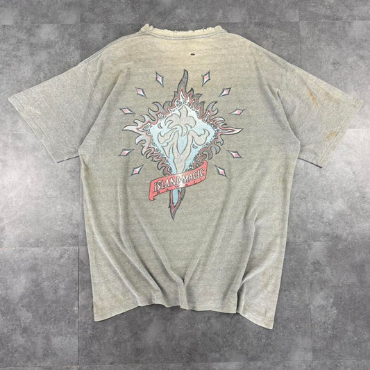 Volunteer 2000s island magic Hawaii distressed graphic print T shirt