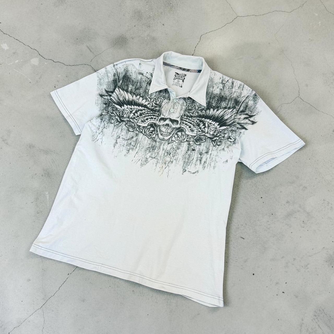 MMA Elite style Vintage Y2K cage fighting grunge button Henley Shirt