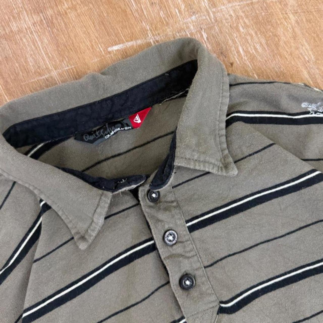 Quiksilver Surfwear long sleeve Y2K polo shirt