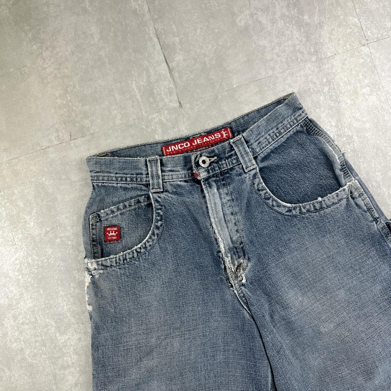 JNCO Jeans 2000s spellout carpenter fit skate jorts