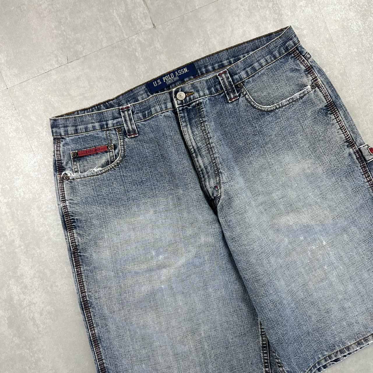 US Polo Assn 2000s spellout carpenter style jorts