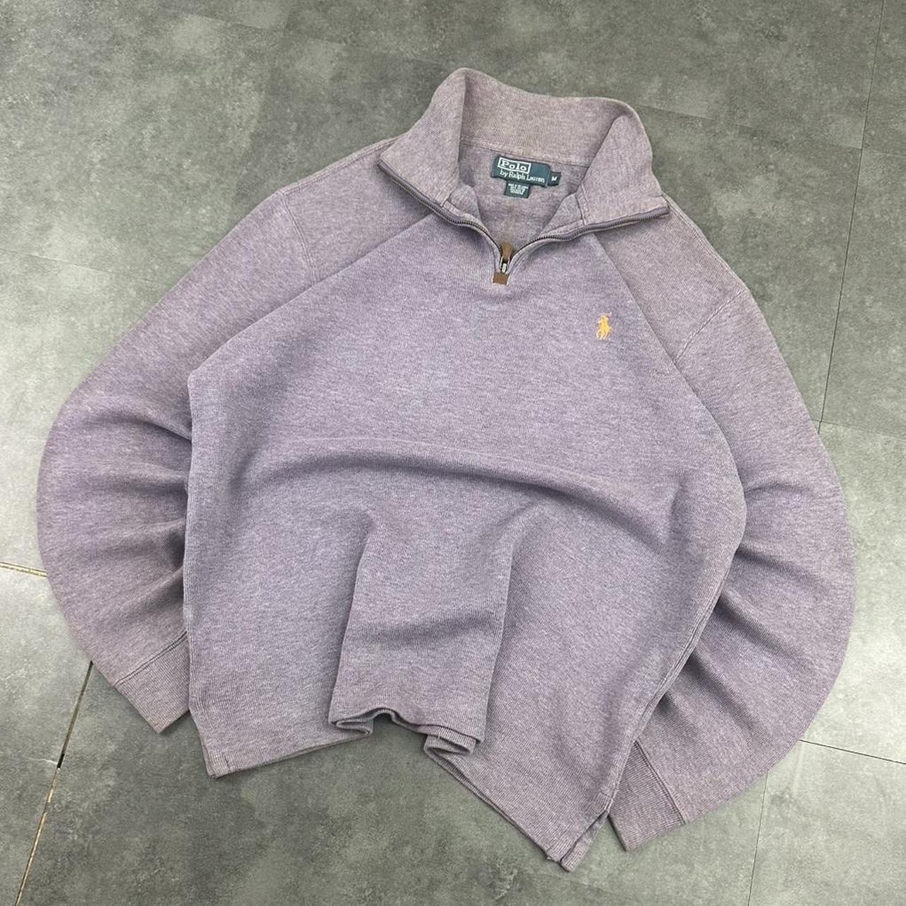 Polo Ralph Lauren 90s chunky knit pullover knit 1/4 zip jumper