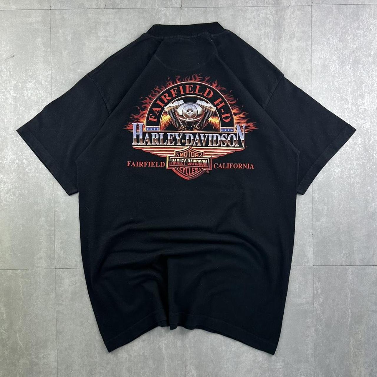 Harley Davidson New York 2000s biker spellout T shirt