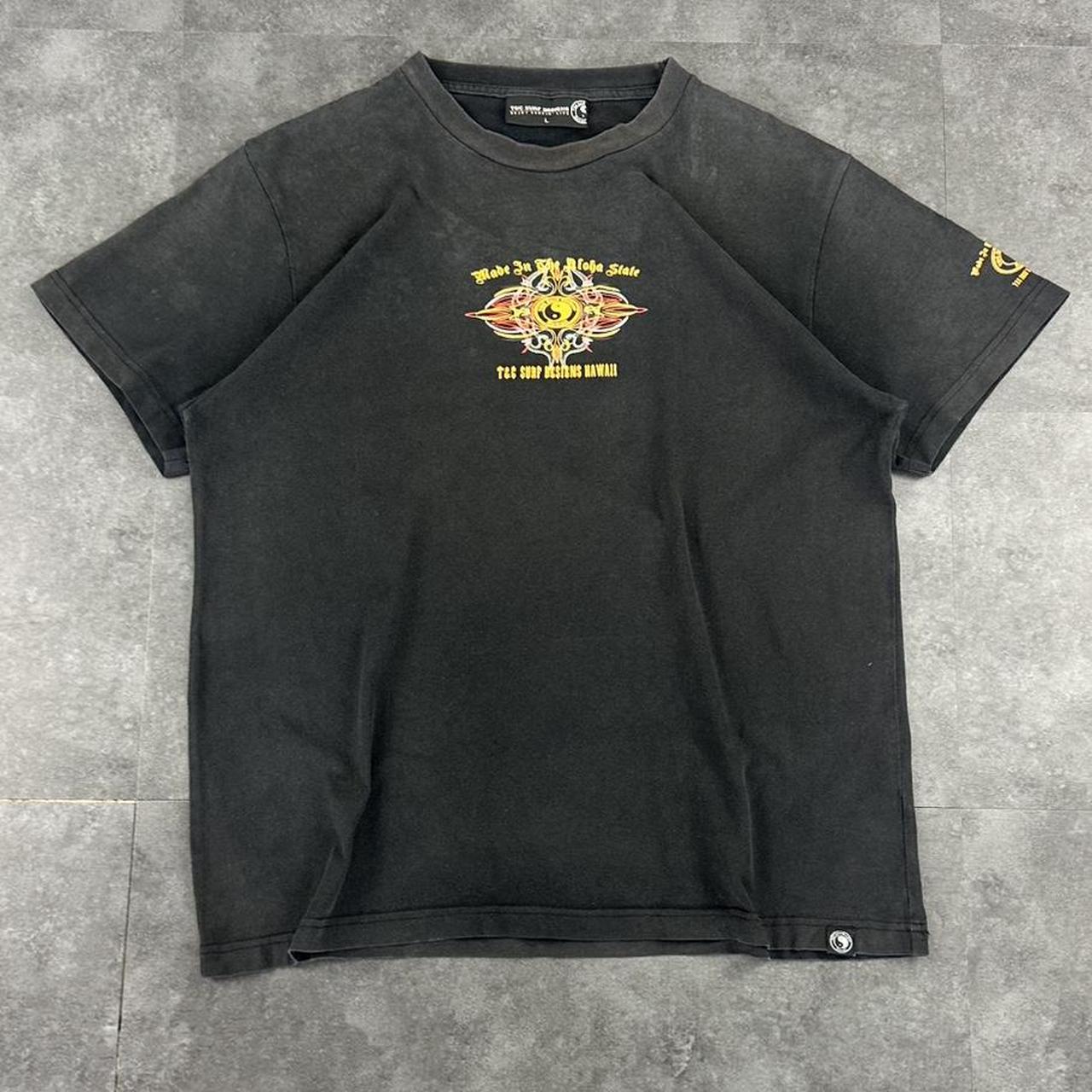 T&C Surf 2000s Aloha State Hawaii print graphic logo T shirt
