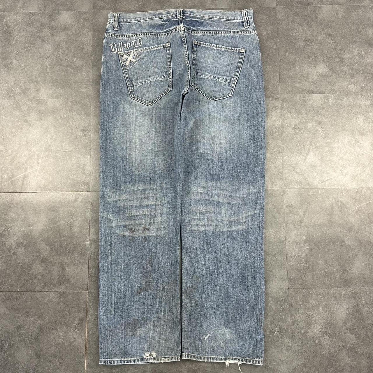 Billabong 2000s denim streetwear embroidered jeans