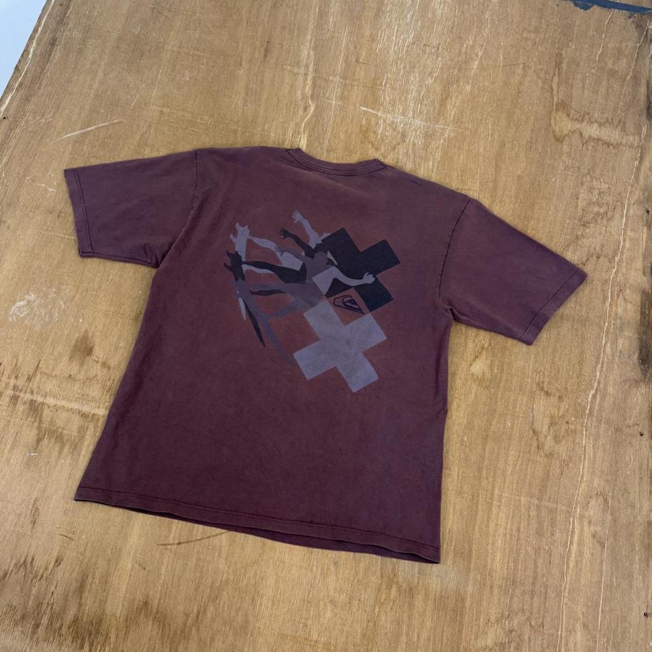 Quiksilver Surfwear burgundy Y2K T-Shirt