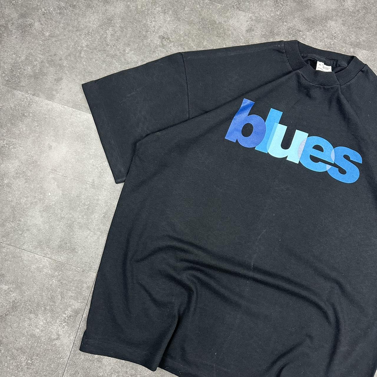 Vintage Blues Jazz FM 90s black spellout T shirt