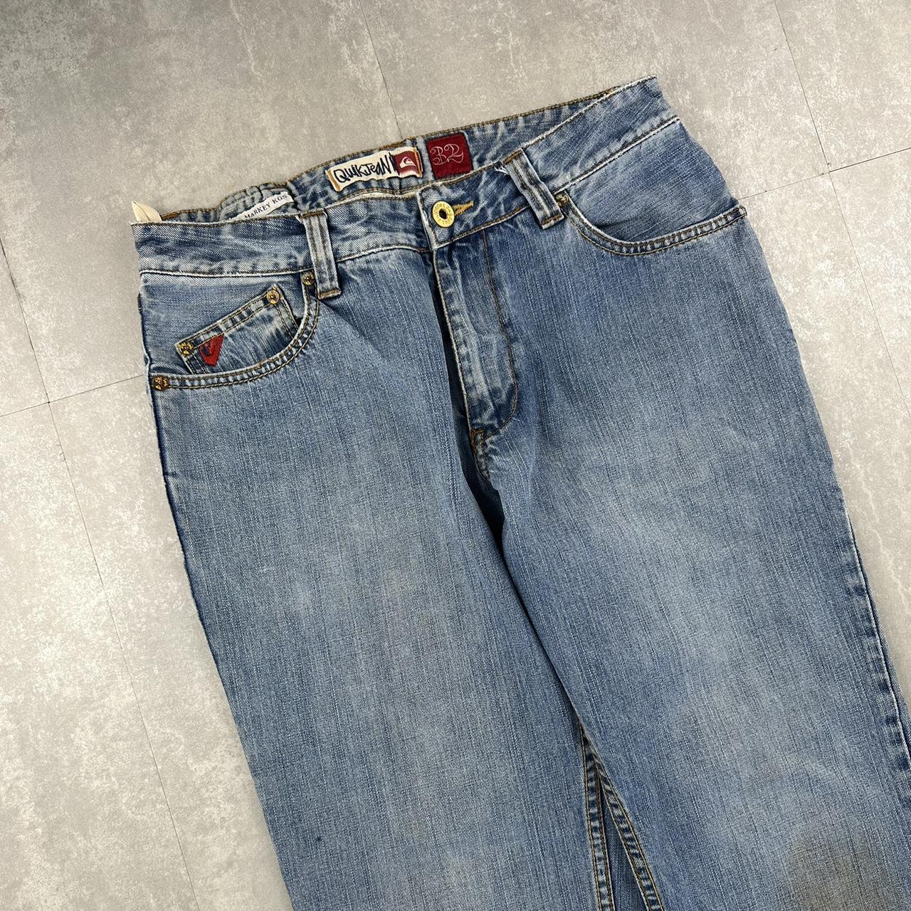 Quiksilver denim jeans 2000s spellout carpenter jeans