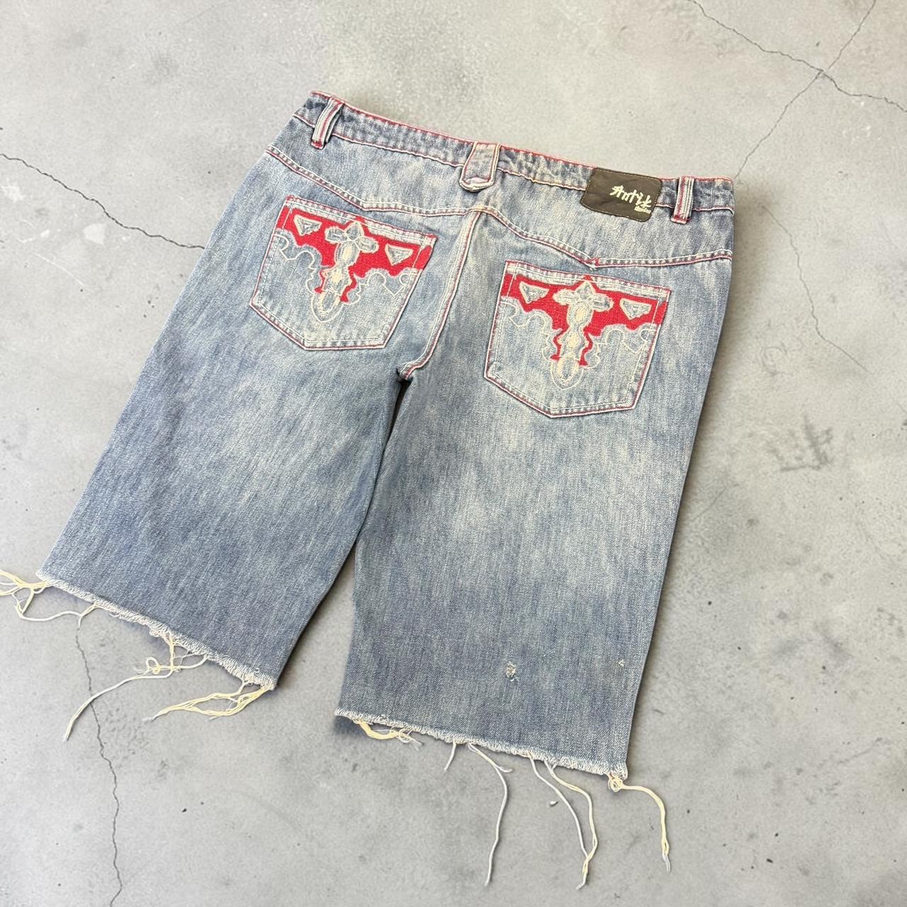 Vintage 2000s hip hop baggy relaxed denim jorts shorts