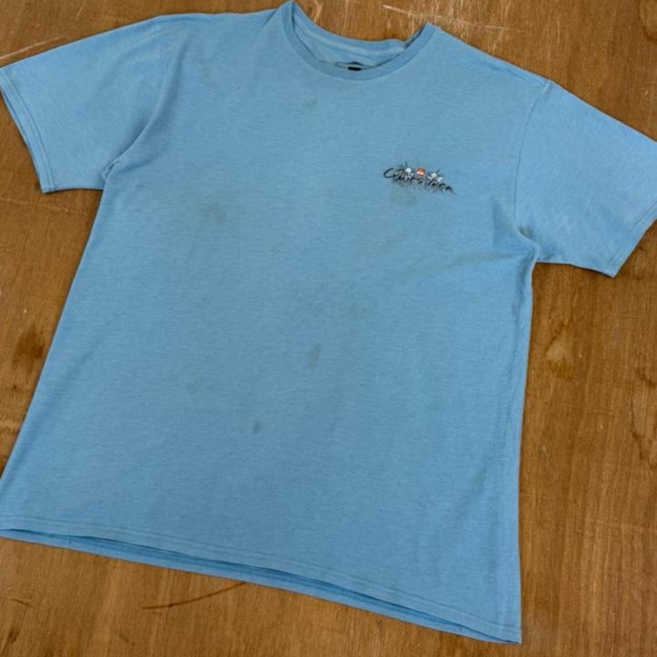 Quiksilver Surfwear light blue Y2K T-Shirt