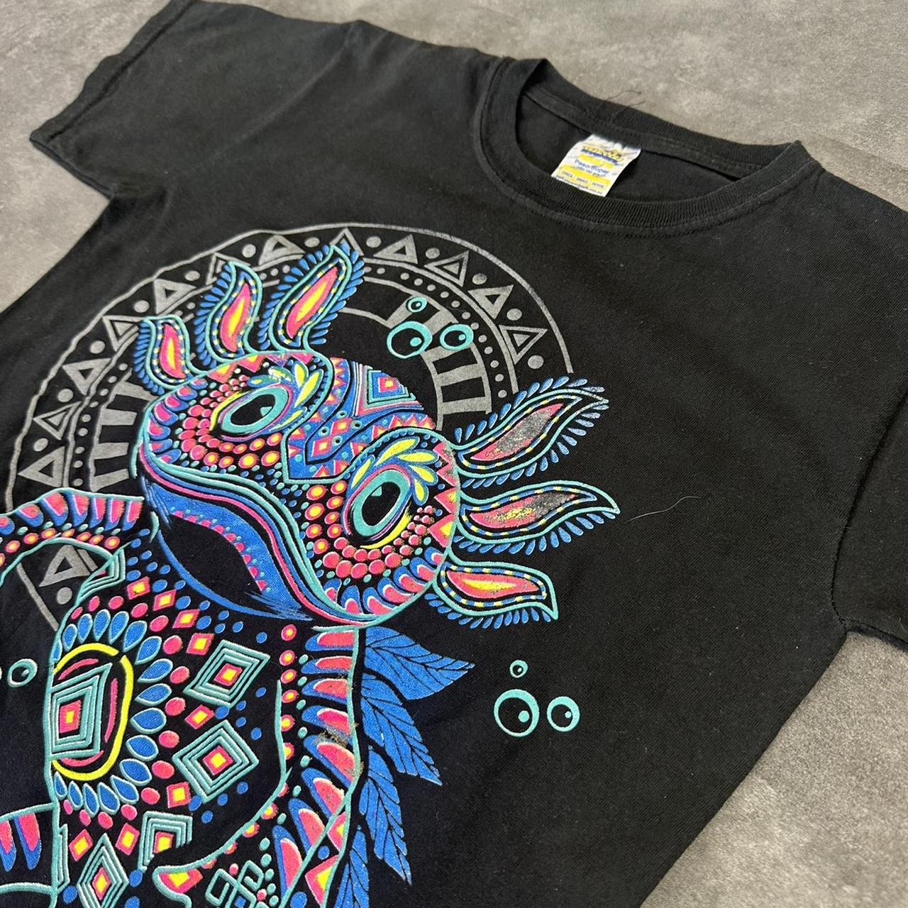 Thessh Adulto Spanish 2000s Axolotl Print graphic T shirt