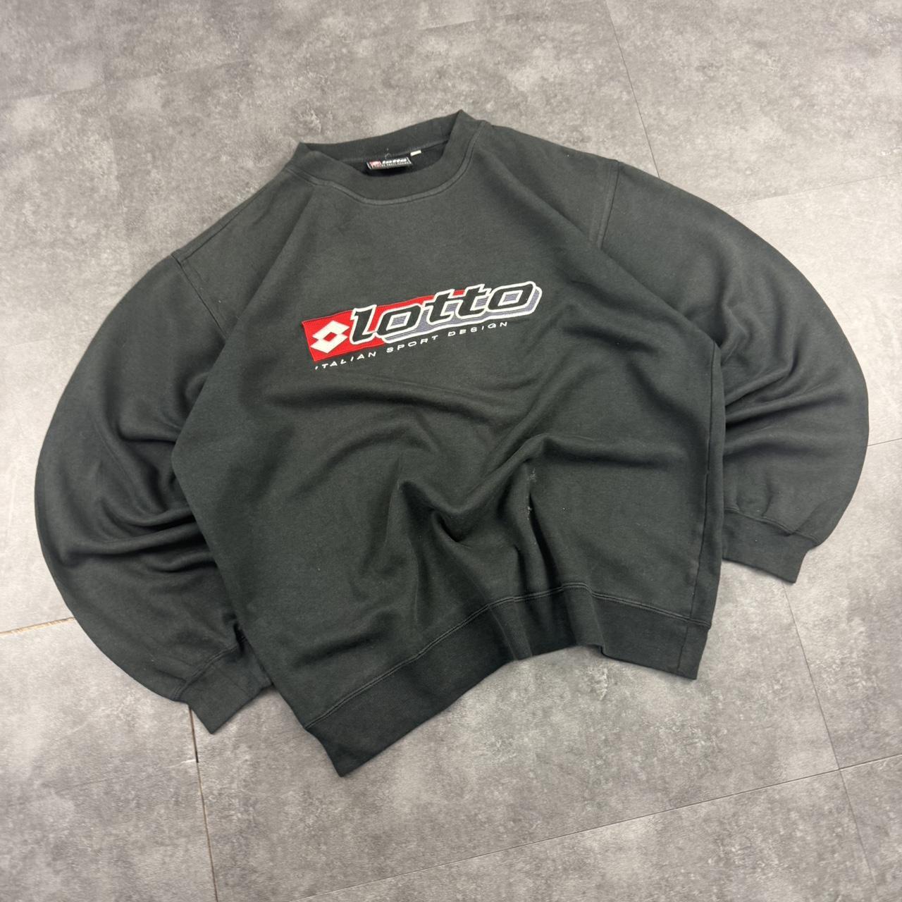 Vintage Lotto 90s Italian sportwear big Logo classic embroidered sweatshirt