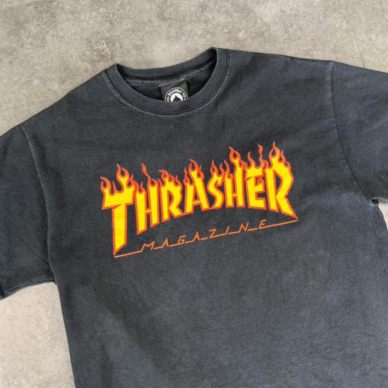 Thrasher 2000s graphic print logo spellout T shirt