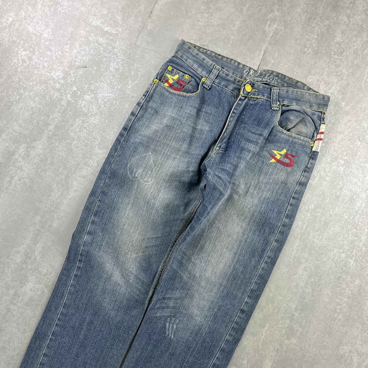 GRJ Denim jeans 2000s spellout carpenter skate jeans