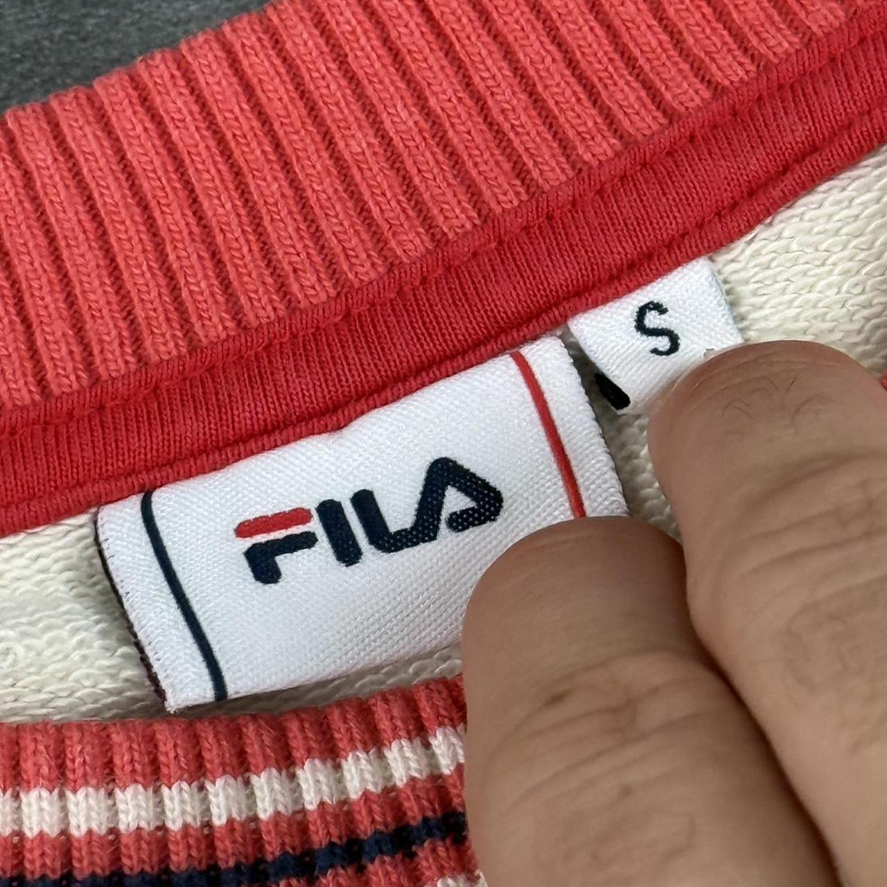 Fila 2000s chunky mock neck college sweatshirt