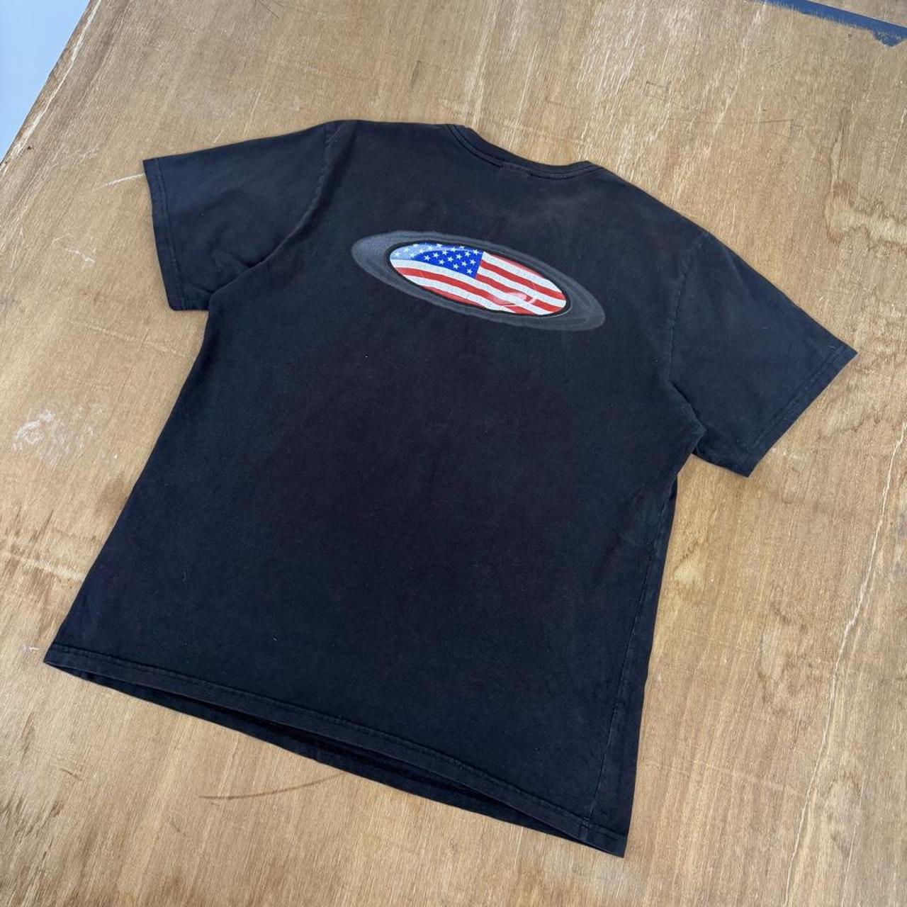 Oakley USA Flag Oval Surfwear navy blue Y2K T-Shirt