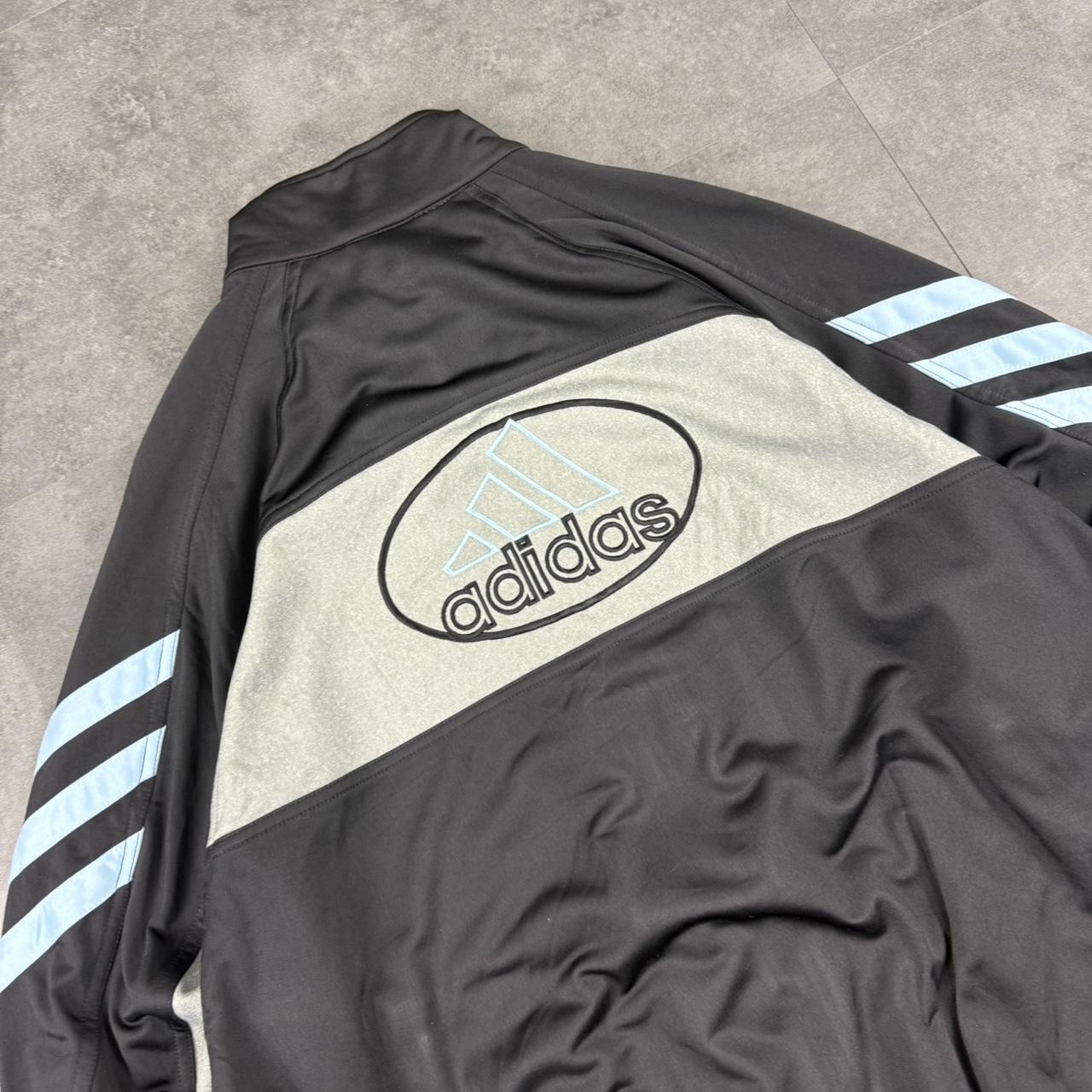 Vintage adidas 90s German sportwear big Logo print track jacket