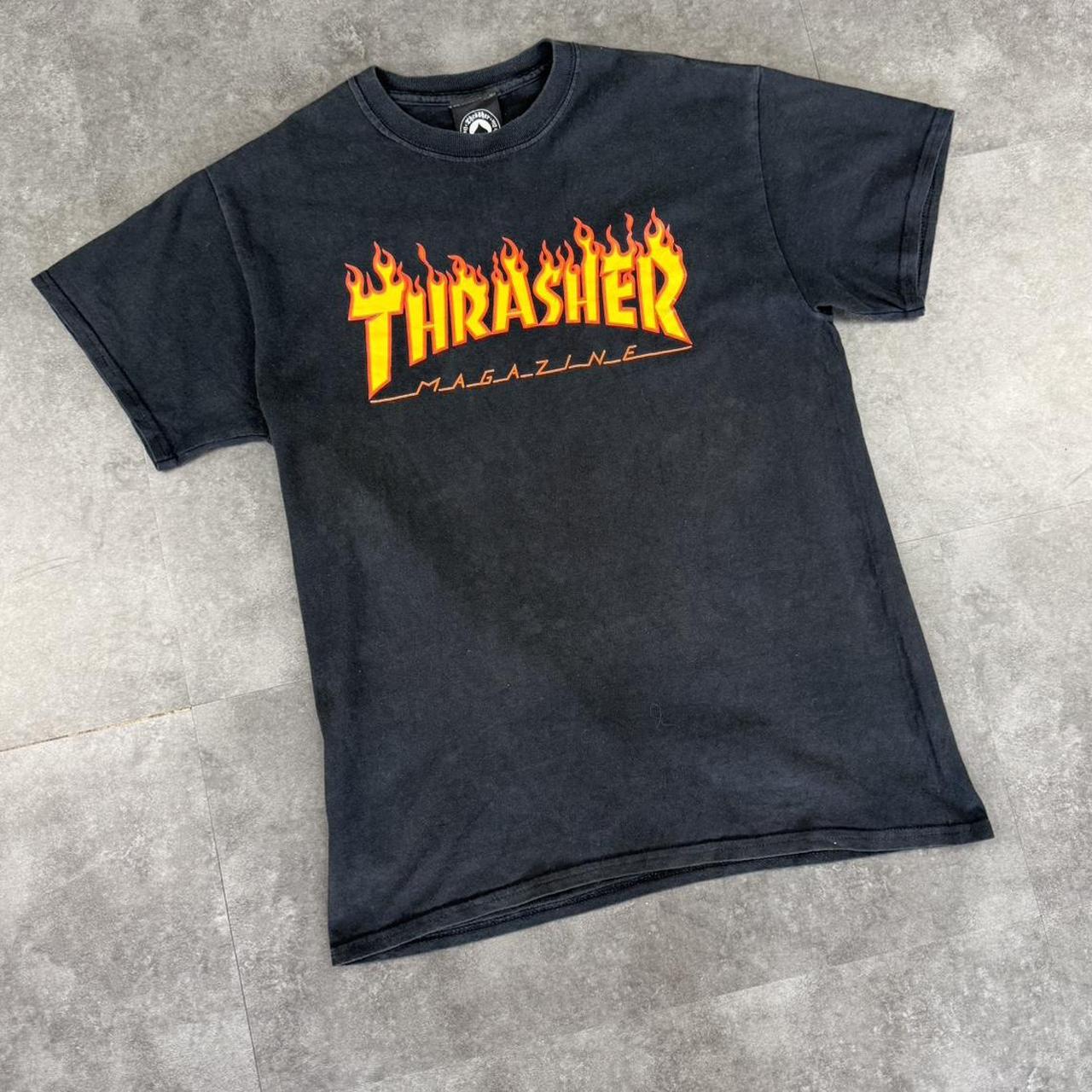 Thrasher 2000s graphic print logo spellout T shirt