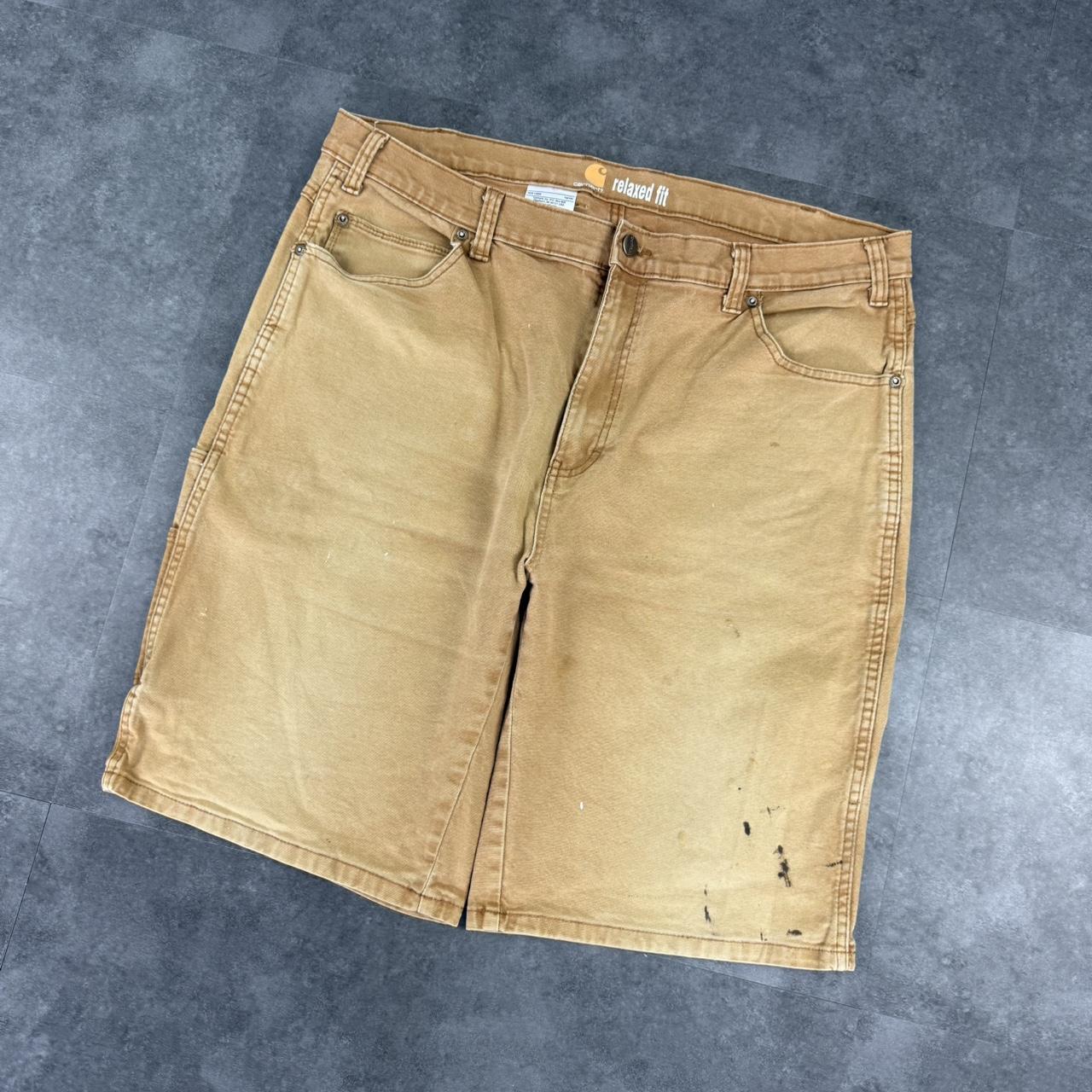 Carhartt 2000s dungaree workwear comfort fit cargo shorts