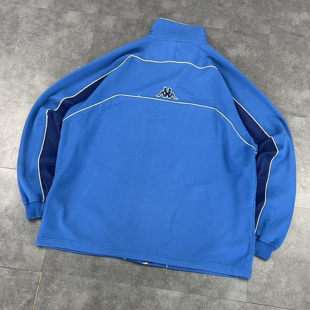 Kappa Vintage 90s streetwear hiphop big embroidered zip track sweatshirt