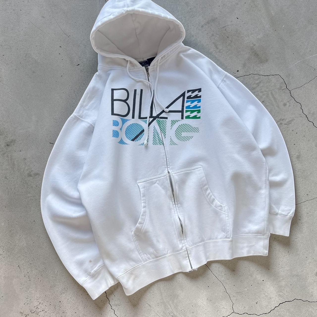 Billabong Vintage Y2K Surfwear 2000s white hoodie