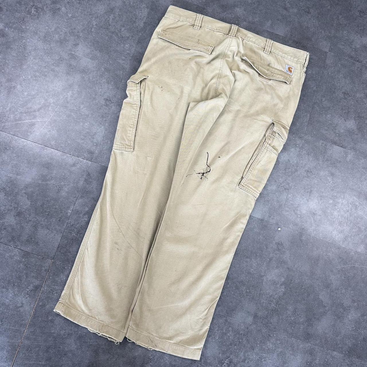 Carhartt khaki 2000s dungaree workwear cargo trousers