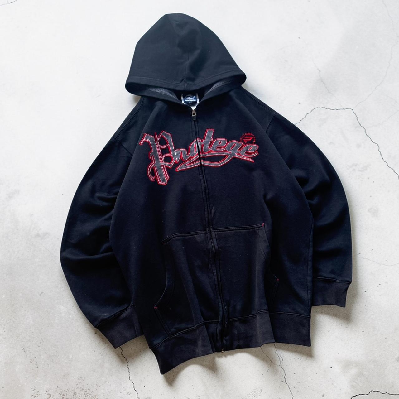 Protege Vintage Y2K Hiphop 2000s back zip up hoodie