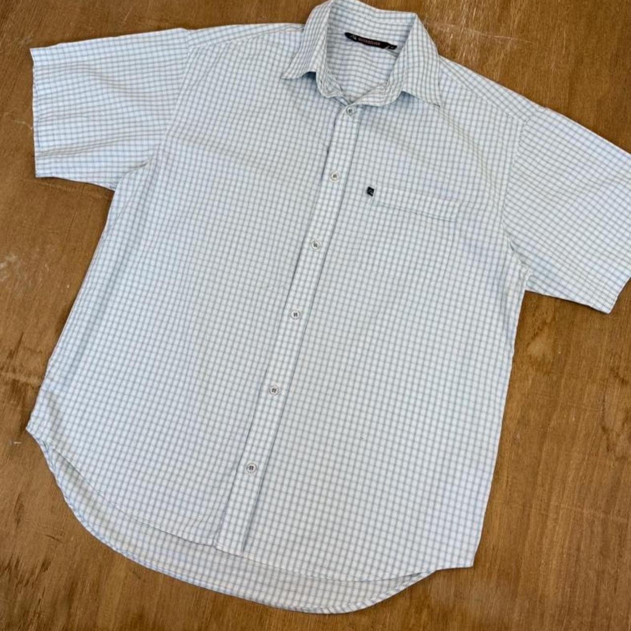 Quiksilver Vintage Y2K checked short sleeve button Shirt