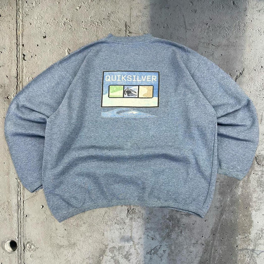 Quiksilver Vintage 2000s Surfwear company y2k spellout sweatshirt