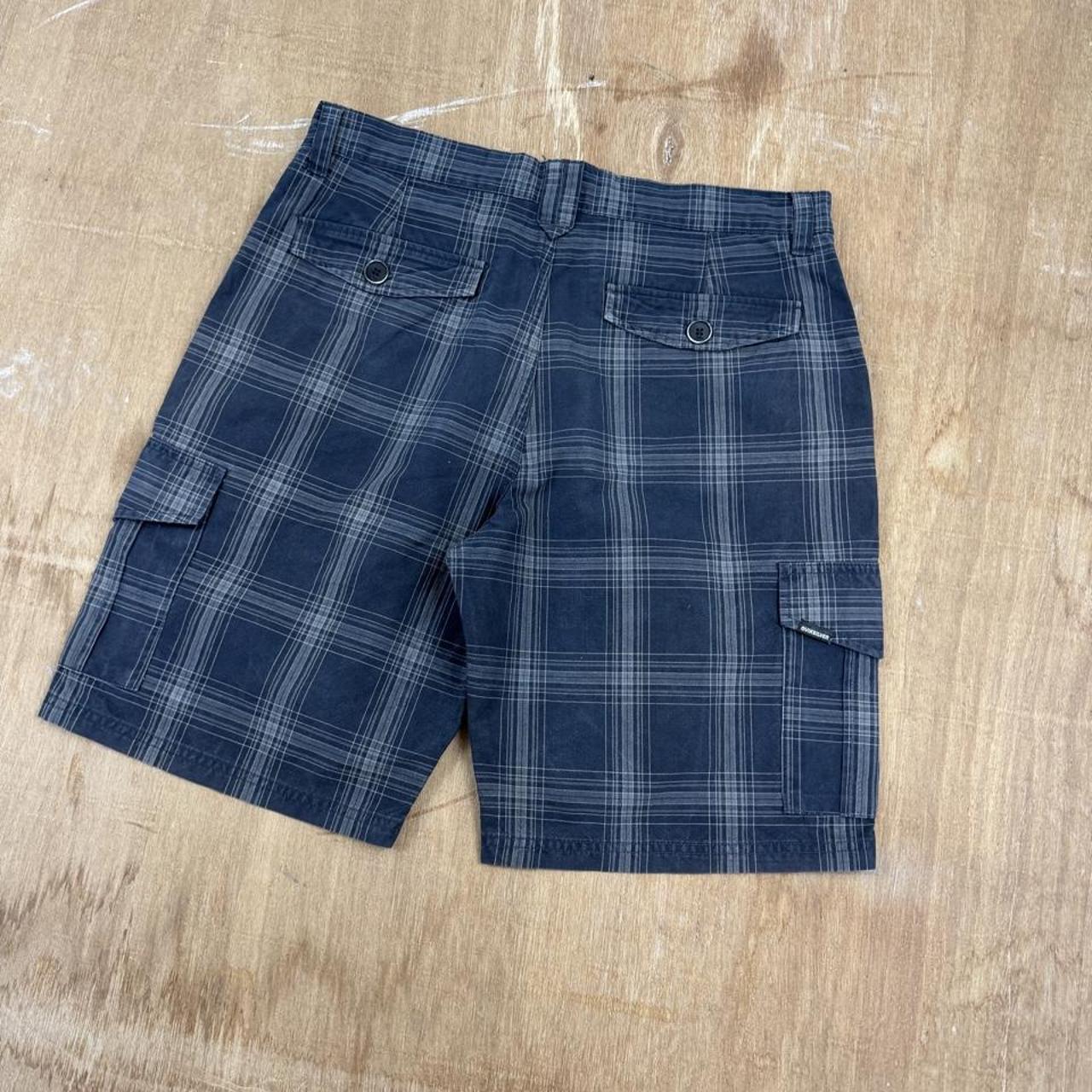 Quiksilver checked Surfwear Y2K cargo shorts
