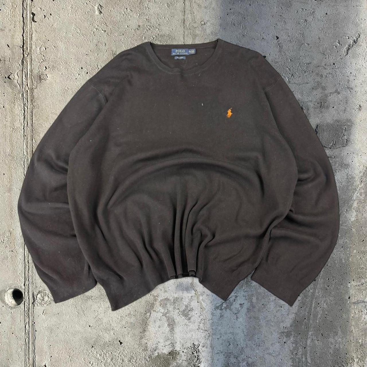 Polo Ralph Lauren 90s cotton knit black jumper