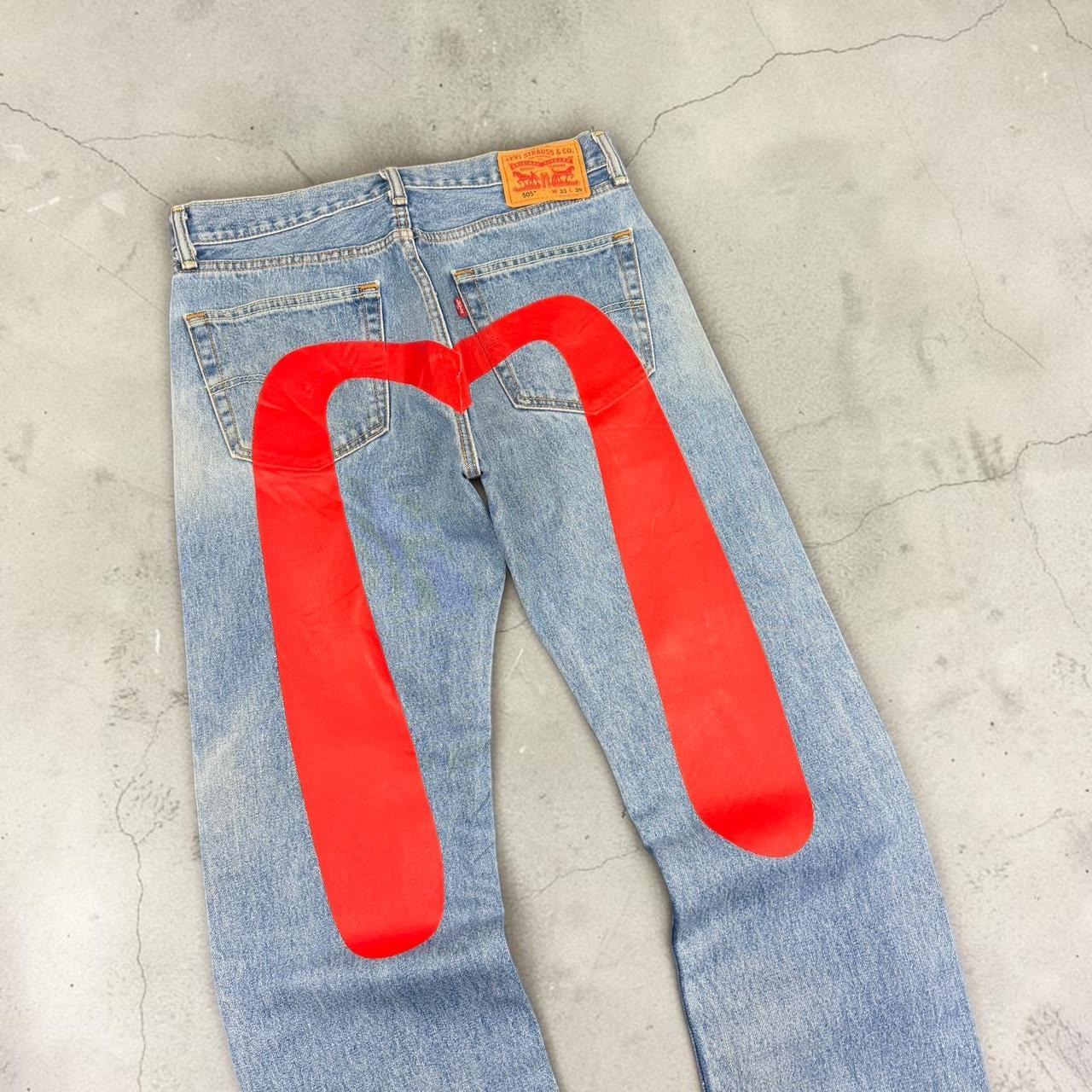 Levi's 505 x Evisu 2000s Reworked vintage
