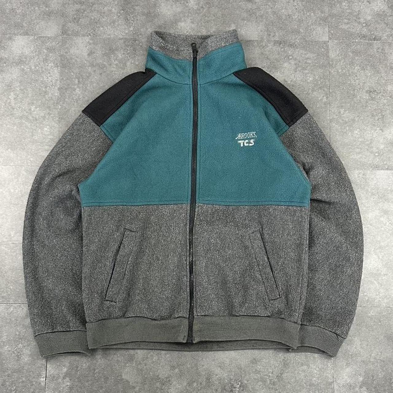 Brooks 2000’s 90s vintage big embroidered logo fluffy Sweatshirt