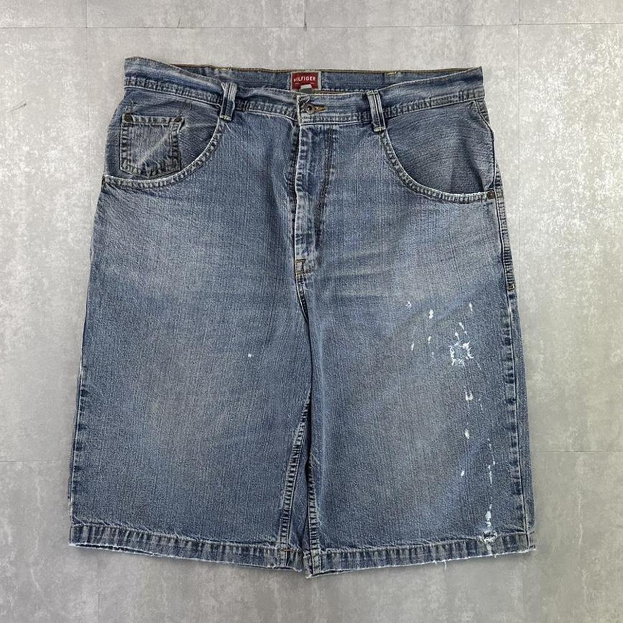 Tommy Hilfiger 2000s spellout carpenter style skate jorts