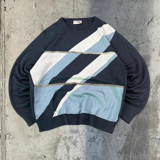 Gabicci 90s abstract knit Italian jumper