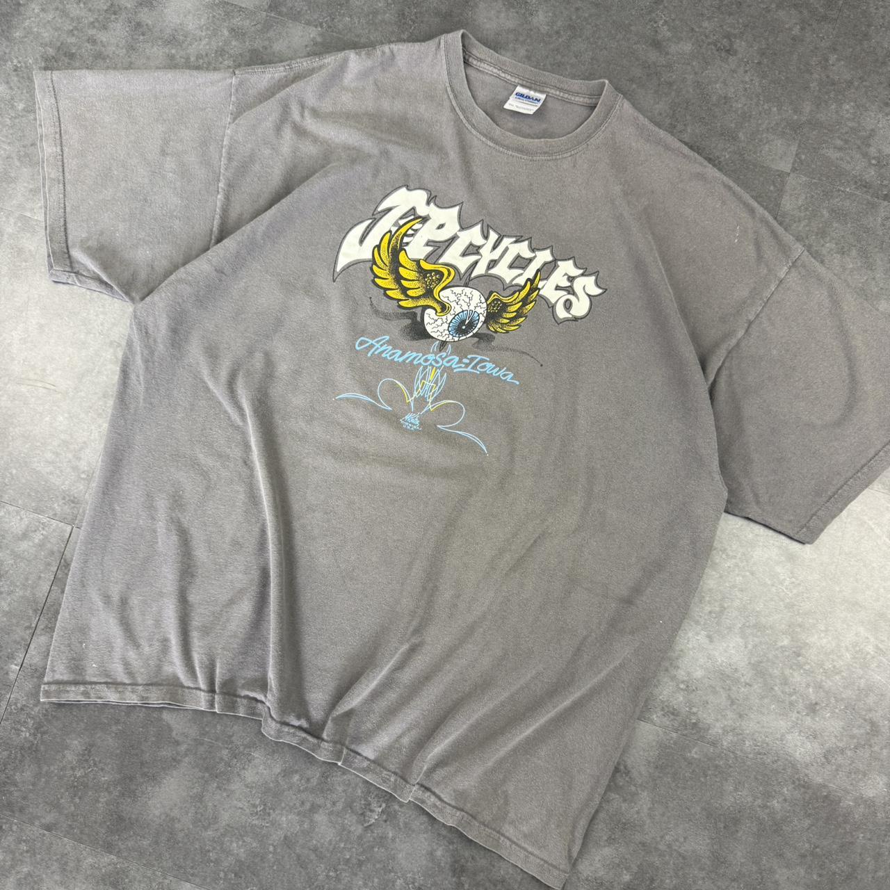Gildan J&P cycles 2000s eyeball graphic print T shirt