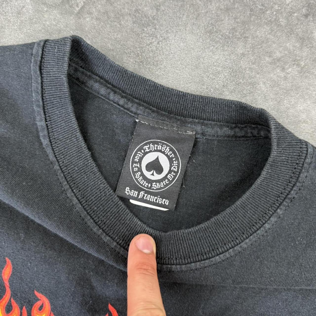 Thrasher 2000s graphic print logo spellout T shirt